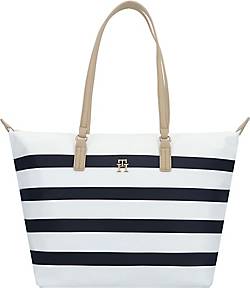 Tommy Hilfiger , Poppy Bretton Shopper Tasche 48 Cm in weiß, Shopper für Damen