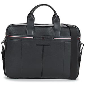 TOMMY HILFIGER, Th Central Aktentasche 40.5 Cm Laptopfach in schwarz, Businesstaschen für Herren