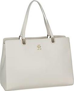 Tommy Hilfiger , Shopper Th Timeless Satchel Sp23 in weiß, Shopper für Damen