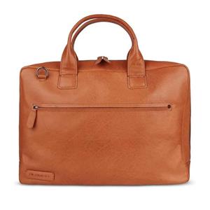 Plevier leren Laptoptas 17,3 Onyx Cognac