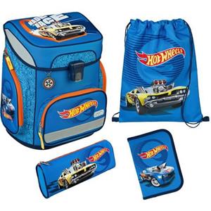 Scooli EasyFit Hot Wheels schooltassenset, 5 stuks