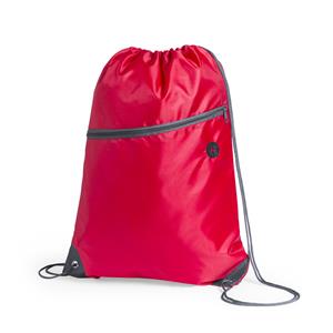 Sport gymtas/rugtas/draagtas rood met rijgkoord x 44 cm van polyester -