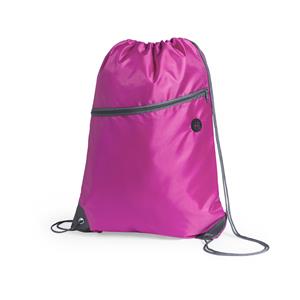 Sport gymtas/rugtas/draagtas roze met rijgkoord x 44 cm van polyester -