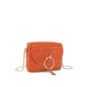 LASCANA Umhängetasche, Minibag mit Kettenhenkel und Ring-Applikation VEGAN