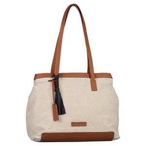TOM TAILOR, Kimi Schultertasche 40 Cm in beige, Schultertaschen für Damen