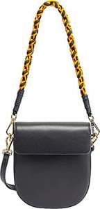 Ekonika , Schultertasche Mit Markantem Kontrast-Riemen in schwarz, Schultertaschen für Damen