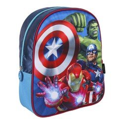 Schulrucksack 3d The Avengers Blau (25 X 31 X 10 Cm)