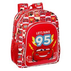 Safta Freizeitrucksack Disney Cars LET'S RACE rot/weiß