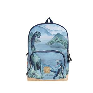 Pick&Pack Freizeitrucksack M All about Dinos, Dusty green grün/blau