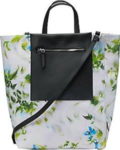 Marc O'Polo , Studio Mary Lennox For Mo'p Shopper Aus Bio-Baumwolle Mit Edlen Leder-Details in blau, Shopper für Damen