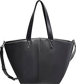 Ekonika , Shopper In Trendiger Trapezform in schwarz, Shopper für Damen