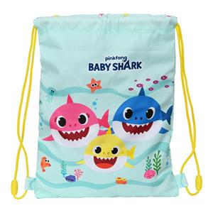 Rucksacktasche Mit Bändern Baby Shark Beach Day (26 X 34 X 1 Cm)