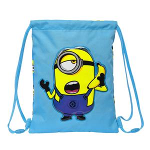 Rucksacktasche Mit Bändern Minions Minionstatic Blau (26 X 34 X 1 Cm)