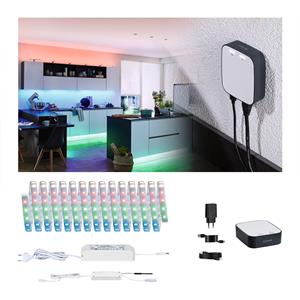 Paulmann 5179smik Gateway + MaxLED500 RGBW Home Paket Smart Home System 40W RGBW Silber