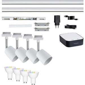 Paulmann 5186smik Gateway + URail Home Paket Smart Home System GU10 EEK: G (A - G) 24W RGBW Weiß