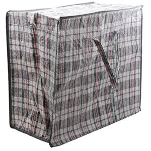 Cosy & Trendy Opbergtas/hoes voor kussen/deken/dekbed/slaapzak grijs 65 x 30 x 55 cm -