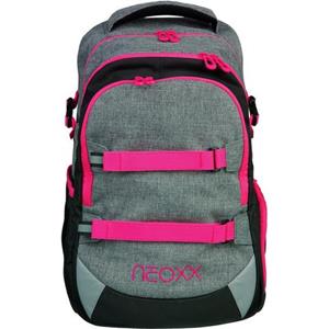 neoxx Schulrucksack "Active, Pink and Famous", reflektierende Details, aus recycelten PET-Flaschen