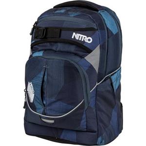 NITRO Schulrucksack "Superhero, Fragments Blue", Reflektoren