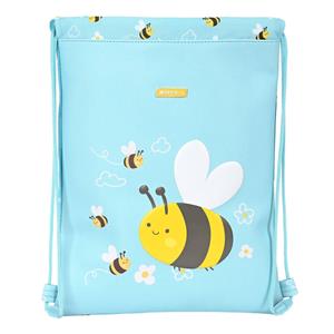 Safta Rugtas met Koordjes  Abeja Licht Blauw (26 x 34 x 1 cm)