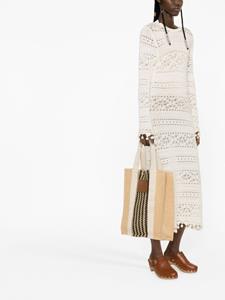 ISABEL MARANT Shopper met gestreept vlak - Beige