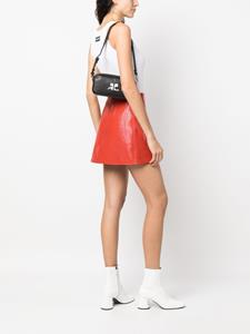 Courrèges Schoudertas met logo - Zwart