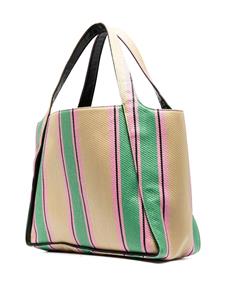 Stella McCartney Gestreepte shopper - Beige