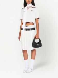 Miu Miu Miu Wander matelassé hobo tas - Zwart