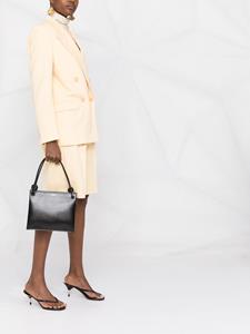 Jil Sander Shopper met logoprint - Zwart