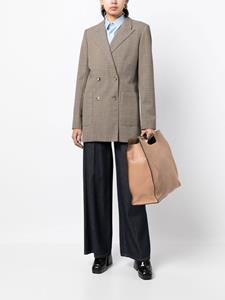 Gucci Shopper met logo-reliëf - Bruin