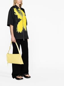 Jil Sander Leren medium schoudertas - Geel