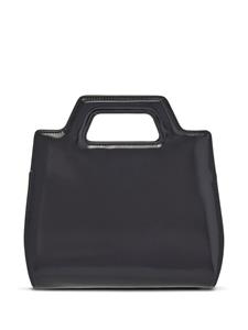 Ferragamo Gancini shopper met slot - Zwart