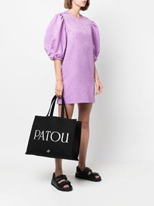 Patou Shopper met logoprint - Zwart