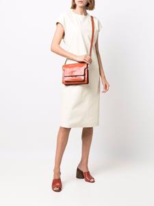 Marni Trunk leren schoudertas - Oranje