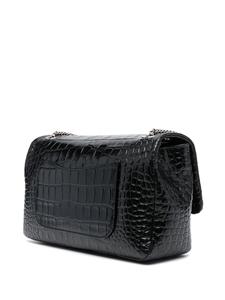 Philipp Plein Schoudertas met kristallen doodskop - Zwart