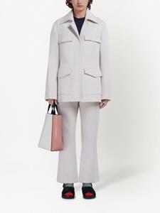 Marni Museo leren shopper - Wit
