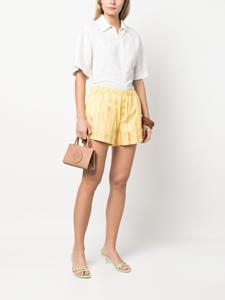 Tory Burch Mini-tas met logopatch - Beige