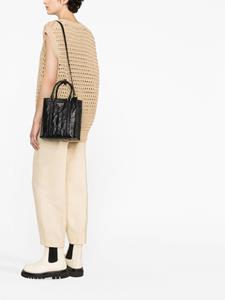 Prada Shopper met gekreukt effect - Zwart