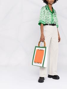 Casablanca Shopper met logoprint - GREEN/ORANGE