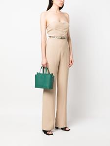 Fabiana Filippi Leren shopper - Groen