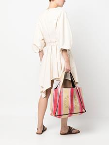 Stella McCartney Shopper met logoprint - Beige