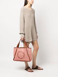 Stella McCartney Shopper met geborduurd logo - Roze