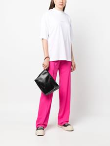 Marni colourblock logo-print clutch - Zwart