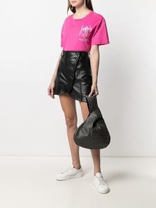 10 CORSO COMO Algol leren handtas - Zwart