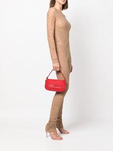 Blumarine Schoudertas met logo van stras - Rood