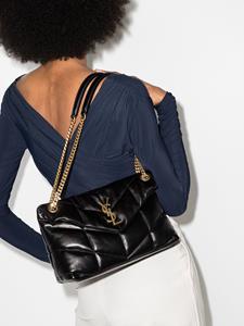 Saint Laurent Loulou kleine schoudertas - Zwart
