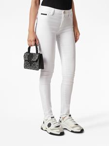 Philipp Plein Superheroine tas van leer - Zwart