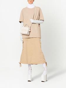Marc Jacobs The Leather leren crossbody shopper - Wit
