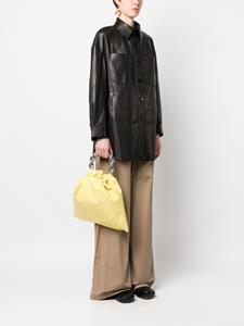 Jil Sander Leren shopper - Geel