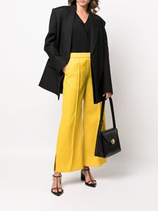 Jil Sander Leren schoudertas - Zwart