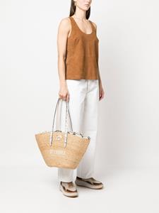 Zadig&Voltaire Shopper met geborduurd logo - Bruin